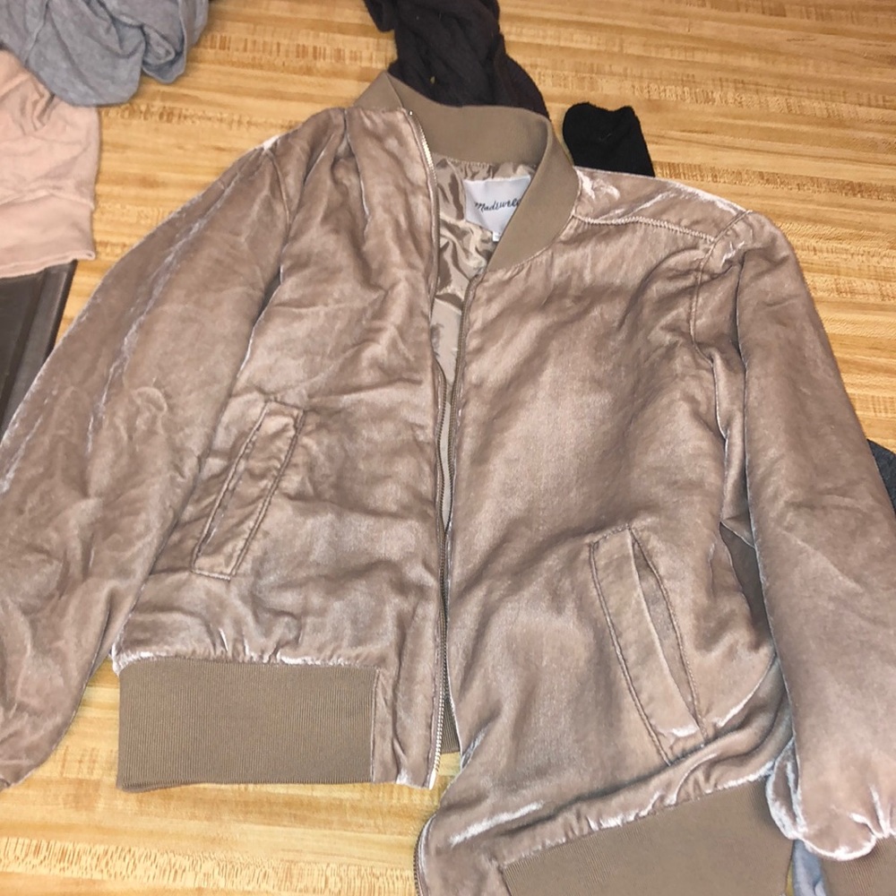 Bomber velvet jacket excellent condition